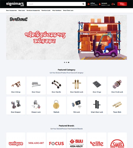 Signimart signage and branding solutions website project